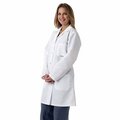 Medline Women's Lab Coat, Full Length, 3 Pockets, White, Large MDT13WHT3E